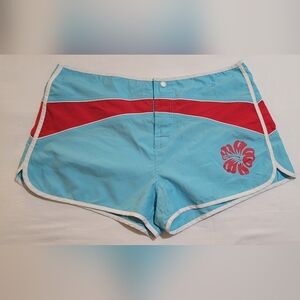 Victoria's Secret Blue and Red Athletic Shorts